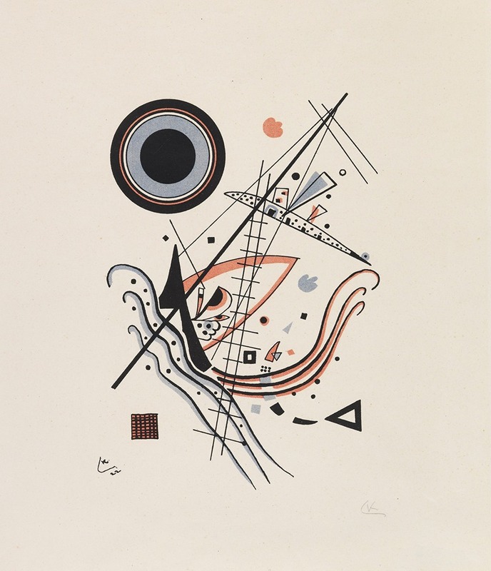 Литография 'Синий' by Василий Кандинский, 1922 — digital art print download