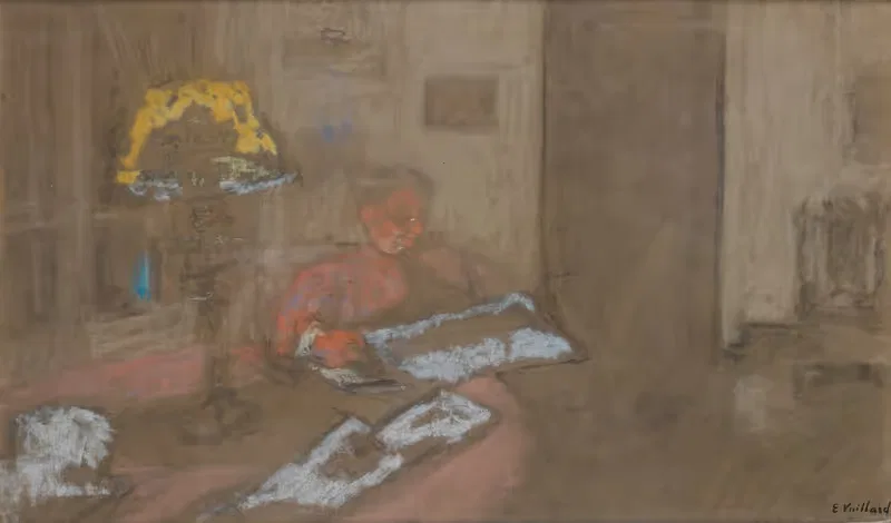 Madame Vuillard Lisant Le Journal — Édouard Vuillard
