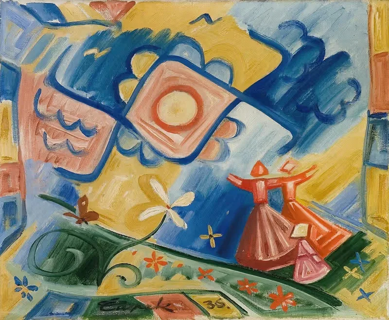 Поющие девочки by Йозеф Чапек, 1936 — digital art print download