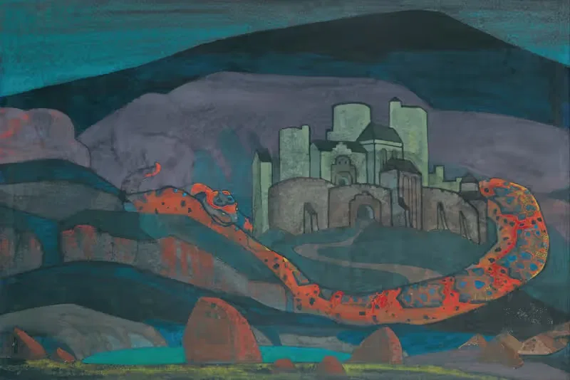 Проклятый город by Николай Рерих, 1914 — digital art print download