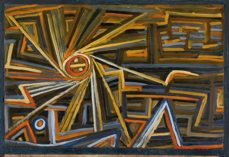 Strahlung Und Rotation by Paul Klee, 1924 — digital art print download