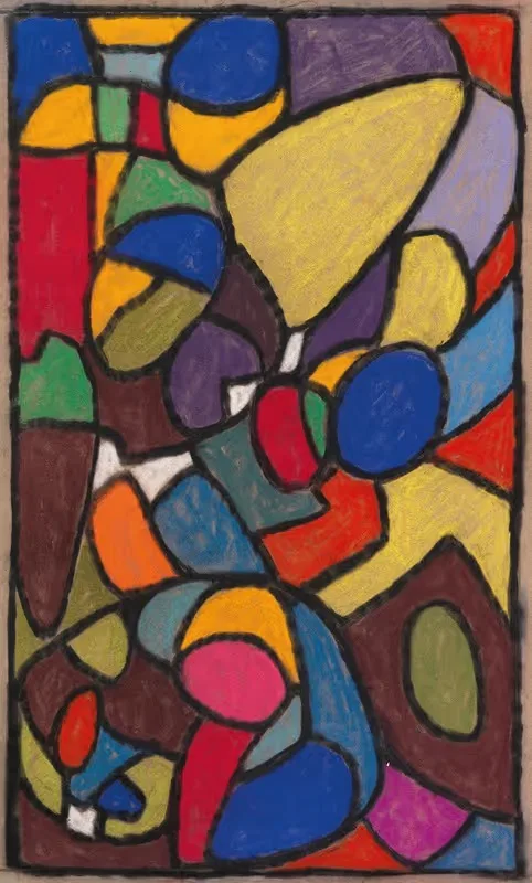 Glasfensterentwurf by Adolf Hölzel, 1932 — digital art print download