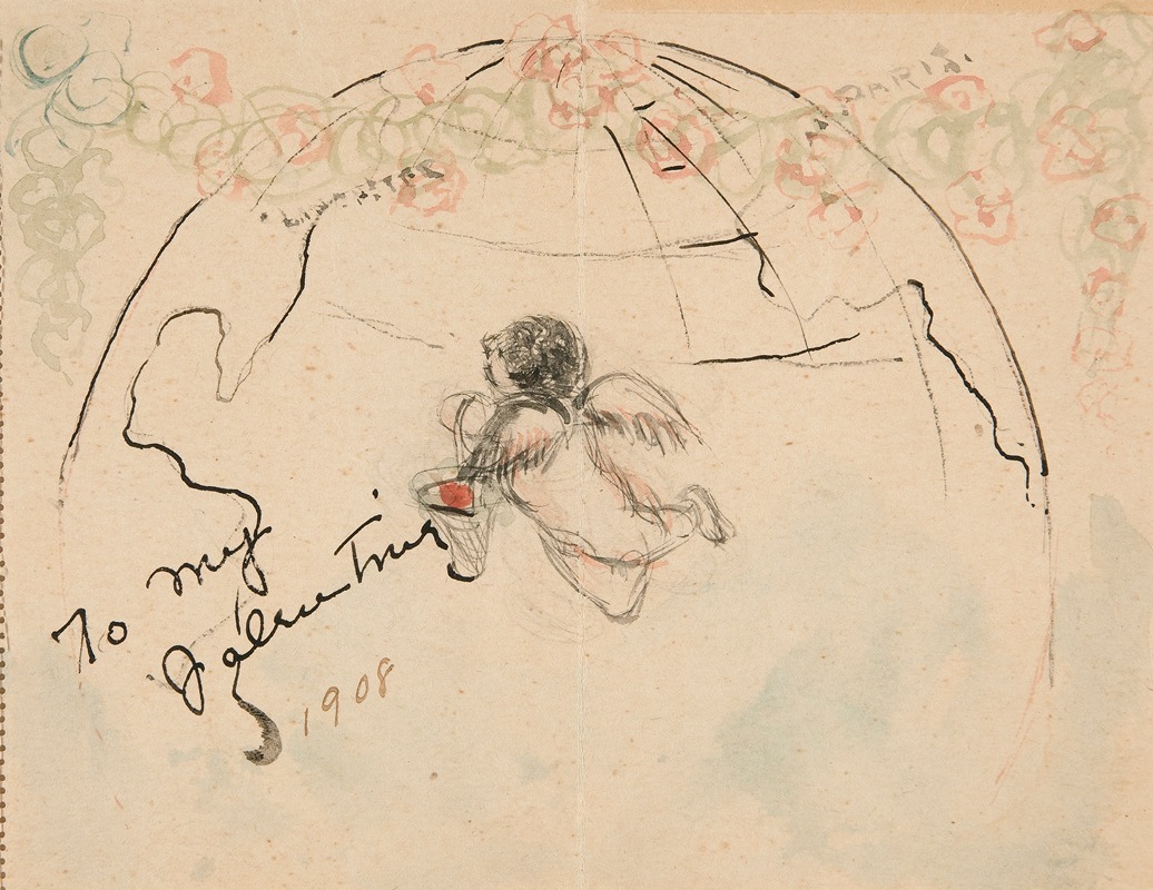 To My Valentine by Чарльз Демут, 1908 — digital art print download