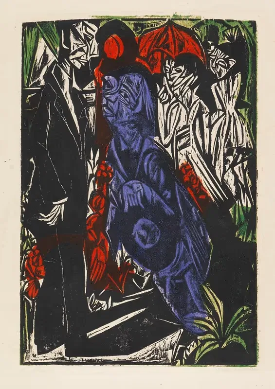 Продажа теней by Эрнст Людвиг Кирхнер, 1915 — digital art print download