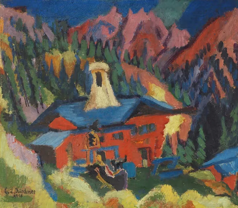 Дом на стаффеле by Эрнст Людвиг Кирхнер, 1918 — digital art print download