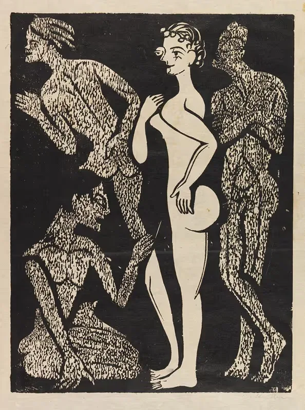 Die Frau und die Männer — Ernst Ludwig Kirchner