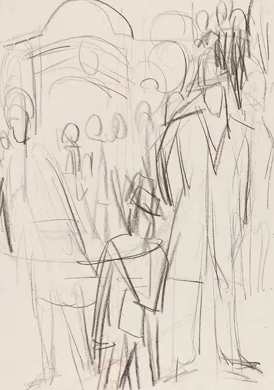 Nächtliche Berliner Straßenszene — Ernst Ludwig Kirchner