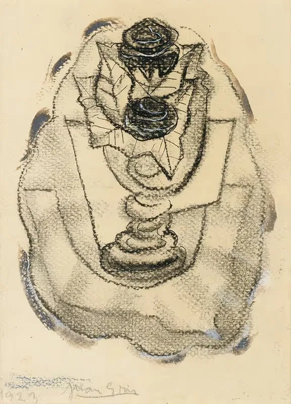 Nature Morte Au Vase De Roses — Juan Gris