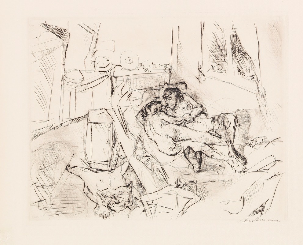 Liebespaar I by Макс Бекманн, 1916 — digital art print download