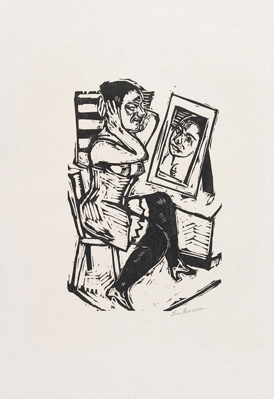 Toilette (Vorm Spiegel) by Макс Бекманн, 1923 — digital art print download