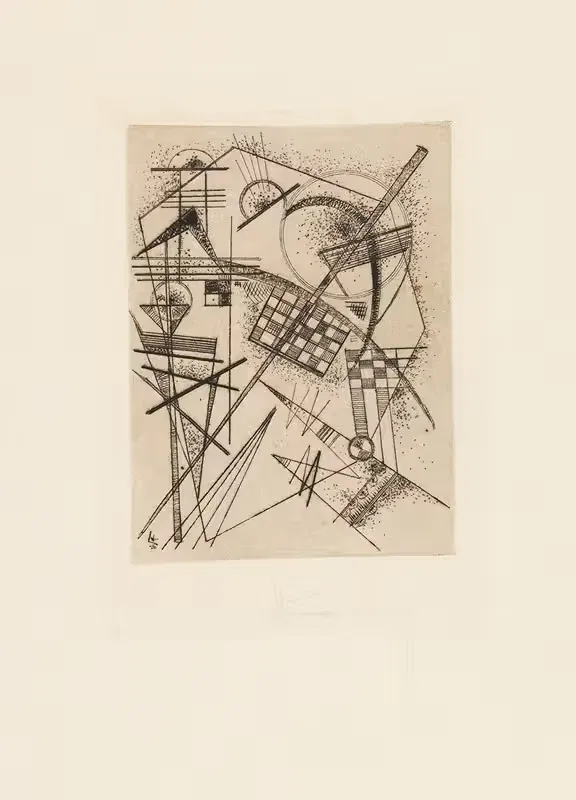 Radierung für die 'Deutsche Kunstgemeinschaft' — Wassily Kandinsky