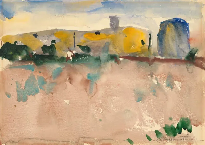 Ranch House at Evening by Charles Webster Hawthorne, 1928 — digital art print download