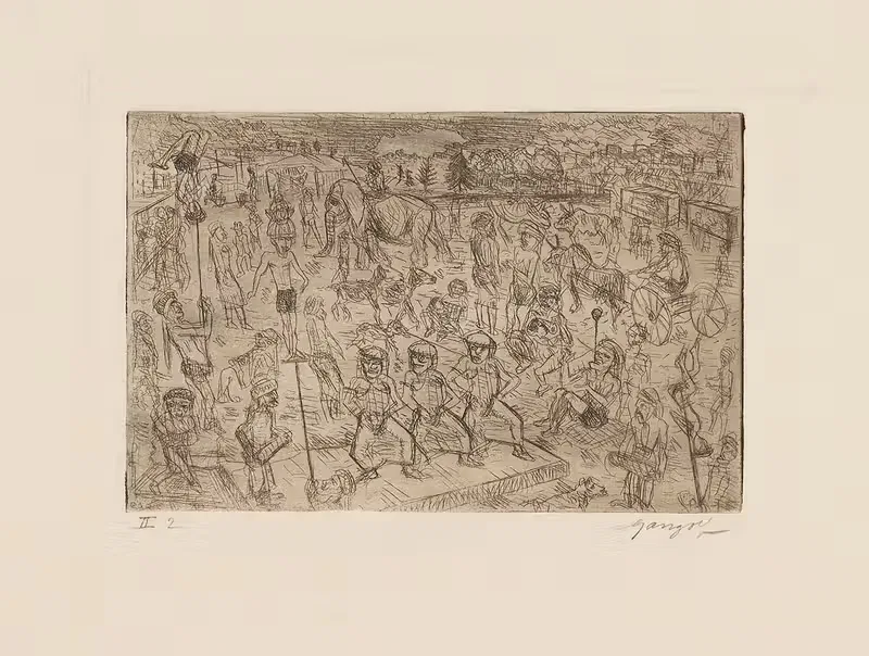 Индийская деревня by Поль Ганголф, 1930 — digital art print download