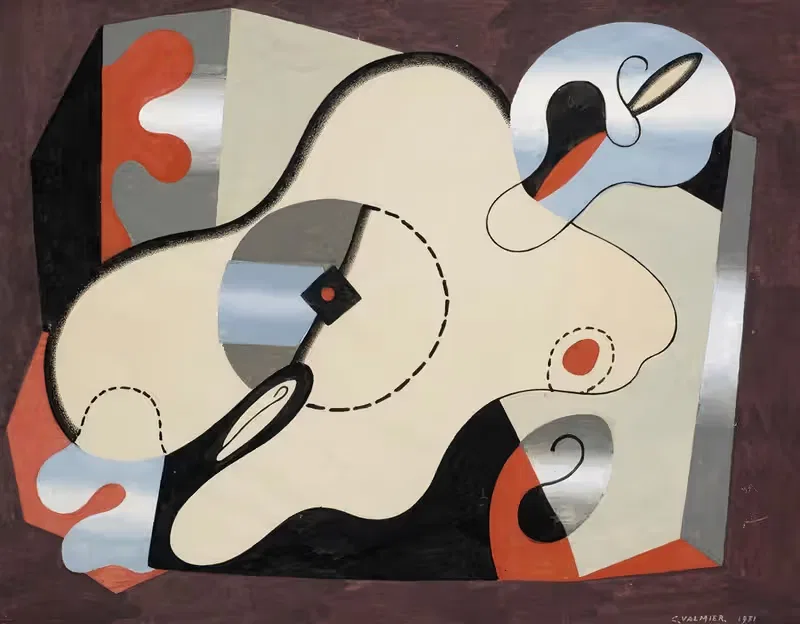Абстрактная композиция (Женщина, лежащая) by Жорж Вальмье, 1931 — digital art print download