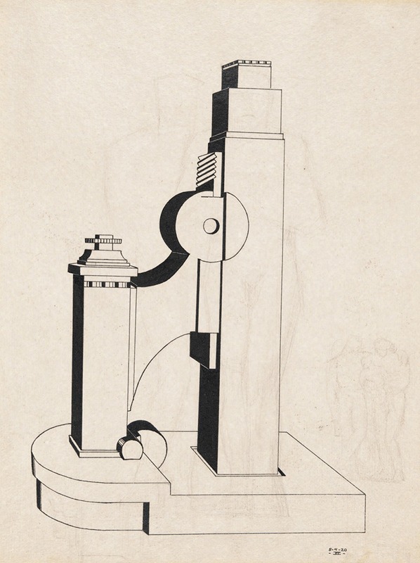 Machine Form by John Henry Bradley Storrs, 1920 — digital art print download