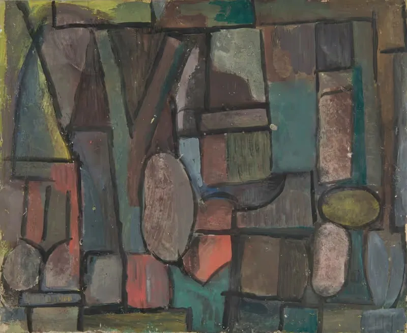 Kompozycja abstrakcyjna by Sasza Blonder, 1934 — digital art print download