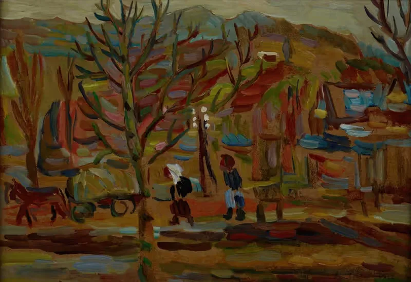 На загородной дороге by Саша Блондер, 1937 — digital art print download