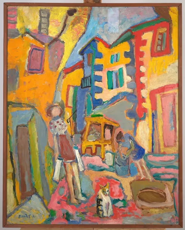 Деревенская задняя улица by Саша Блондер, 1948 — digital art print download