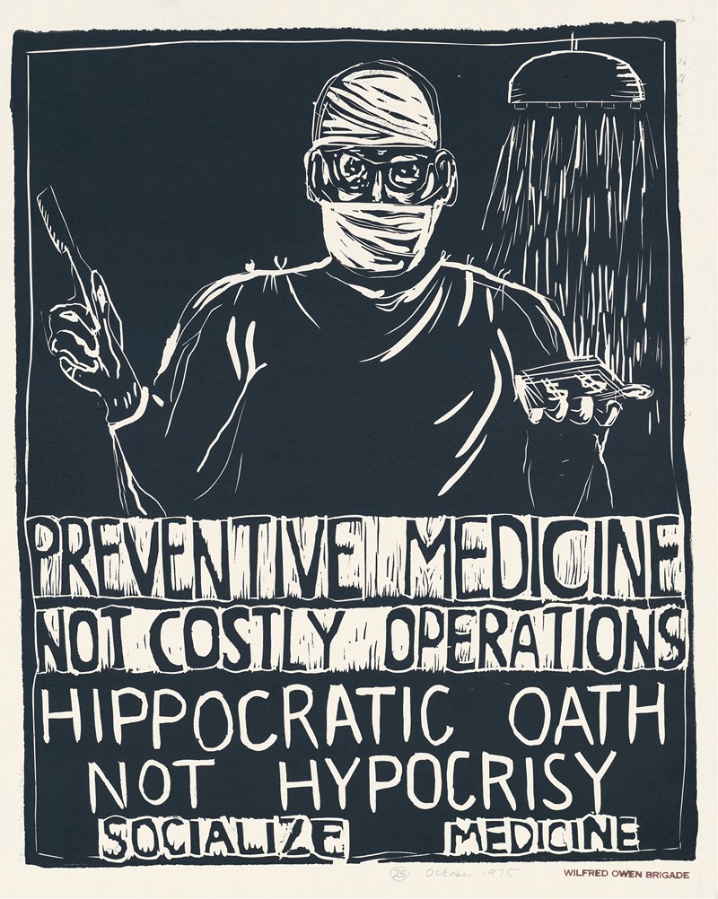 Preventive medicine not costly operations by Leon Klayman, 1975 — digital art print download