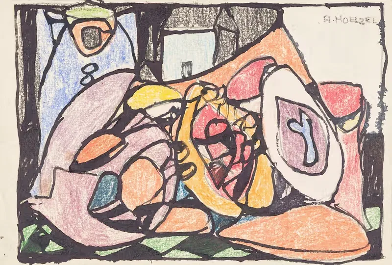 Цветная приглашение by Адольф Хёльцель, 1922 — digital art print download