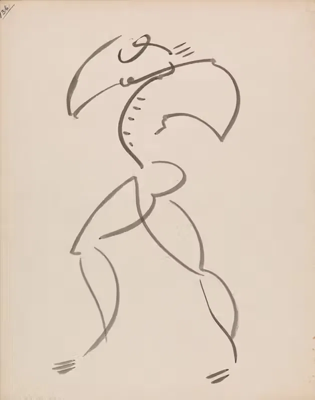 Танцующая фигура by Анри Годиер-Бржезка, 1910 - 1915 — digital art print download