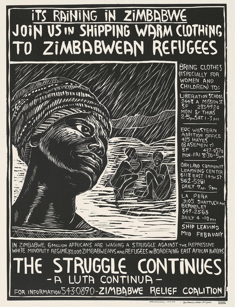 It's raining in Zimbabwe by Rachael Romero, 1977 — digital art print download