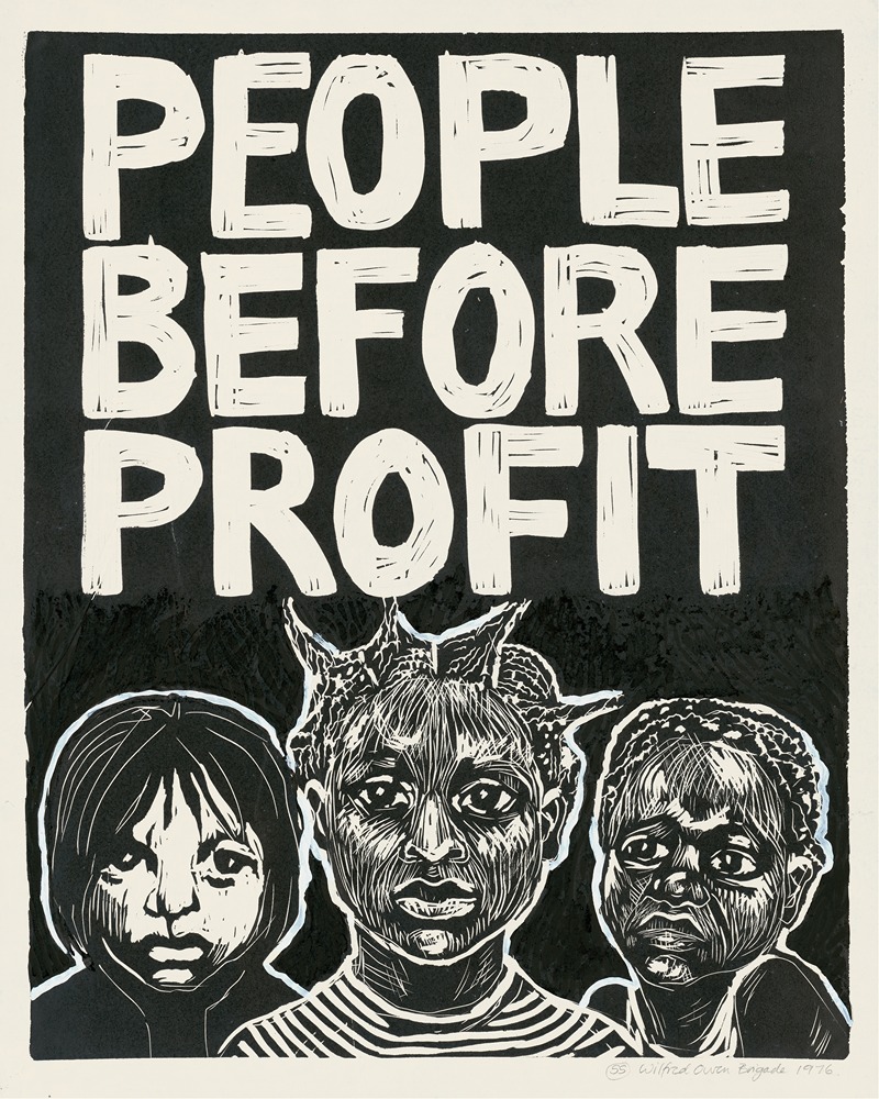People before profit by Rachael Romero, 1976 — digital art print download