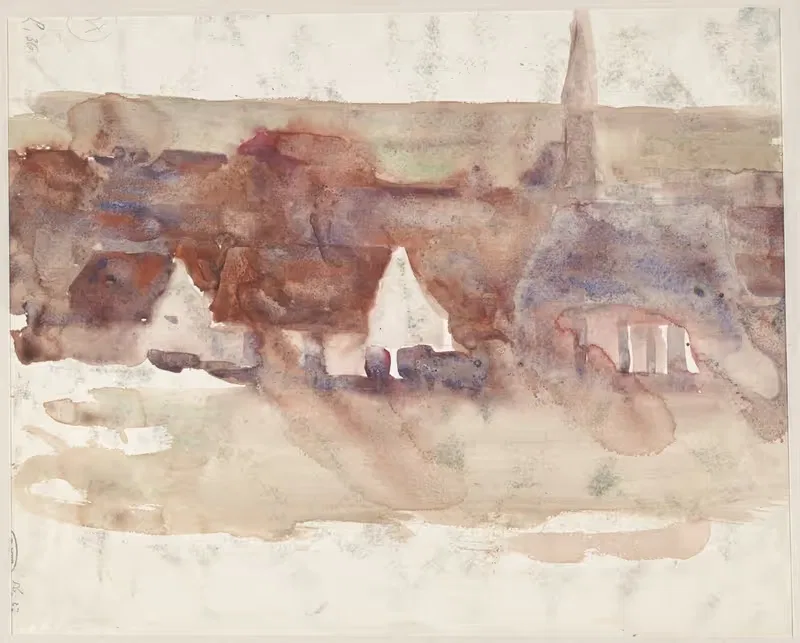 Эскиз городского пейзажа by Макс Либерман, 1870 - 1935 — digital art print download
