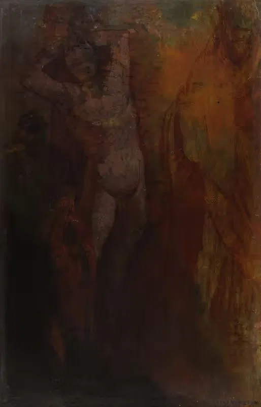 Composition à trois personnages by Odilon Redon — digital art print download