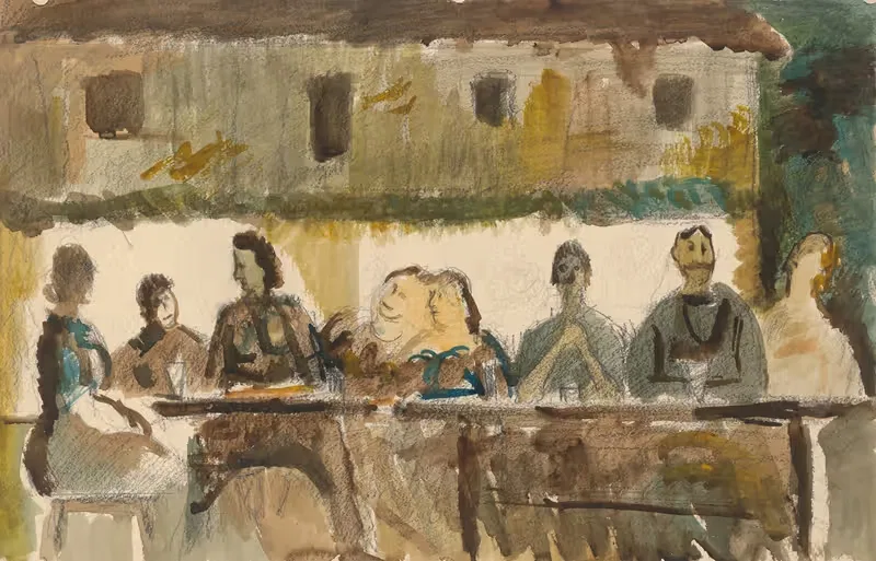 Feast in front of the House — Cyprián Majerník
