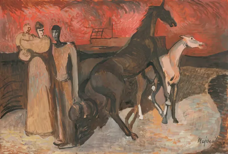 Огонь – Беженцы by Циприан Майерник, 1938 — digital art print download