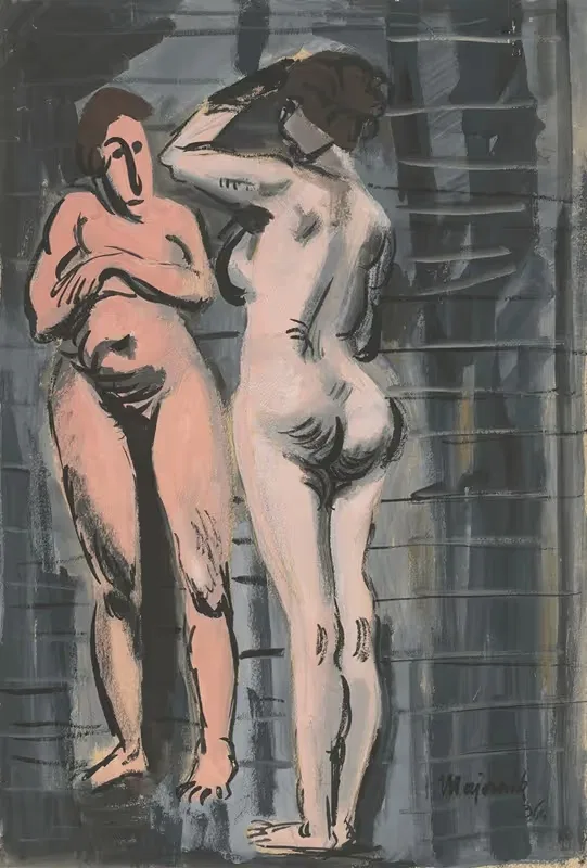 Две обнаженные женщины by Циприан Майерник, 1936 — digital art print download