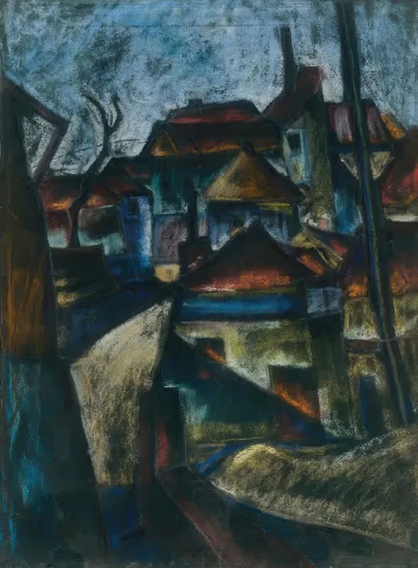 На окраине города by Константин Баур, 1927 — digital art print download