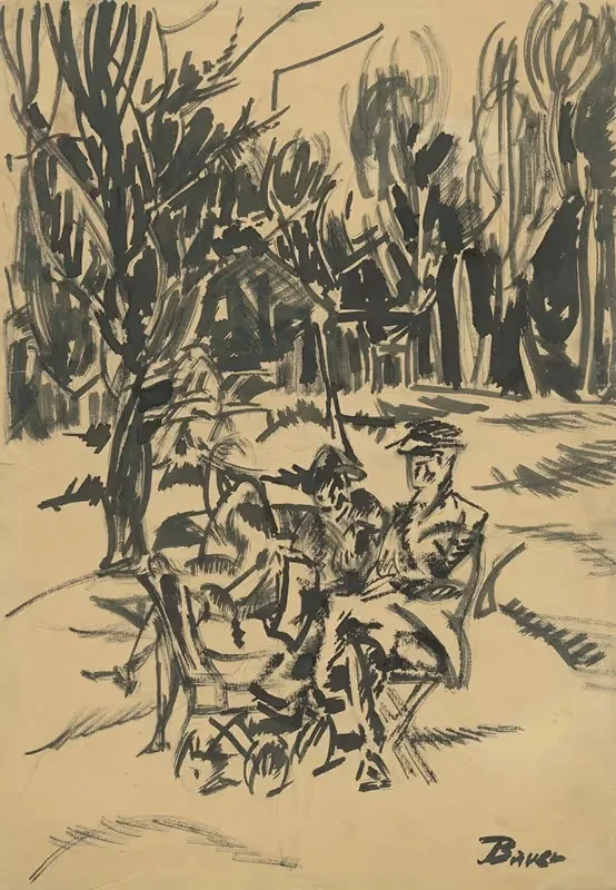 В парке by Константин Баур, 1924–1927 — digital art print download