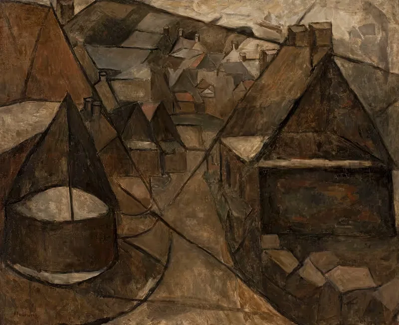 Бретонский пейзаж с колодцем by Тадеуш Маковский, 1913 — digital art print download