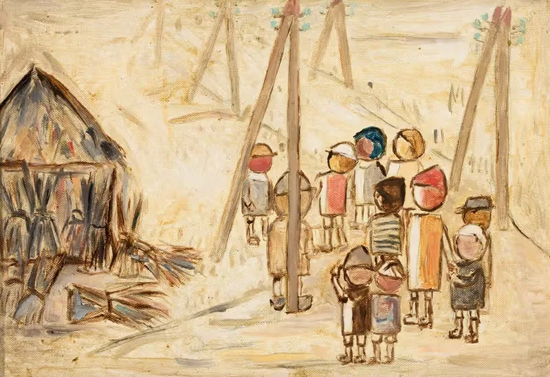 Дети на дороге by Тадеуш Маковский, 1931 — digital art print download