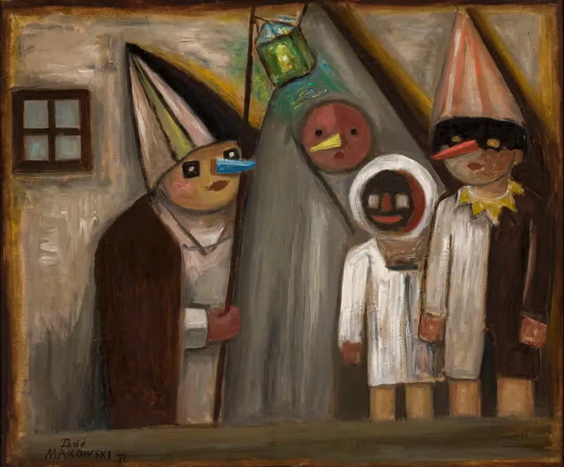 Masquerade in the dark by Tadeusz Makowski, 1931 — digital art print download