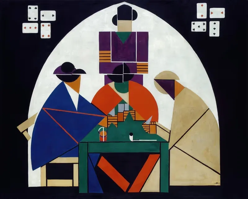 The Cardplayers by Theo van Doesburg — digital art print download
