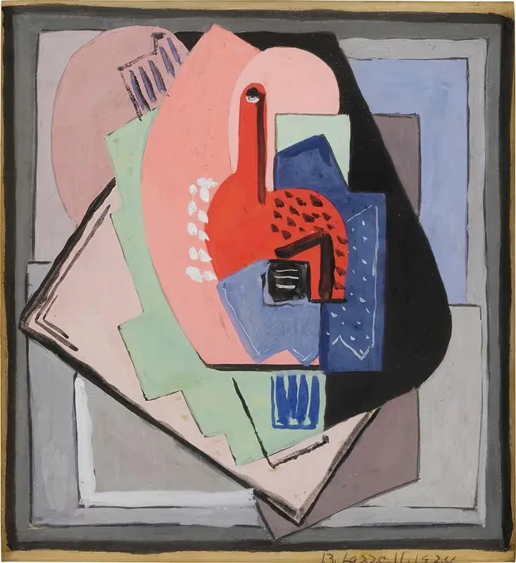 Без названия (Розовый натюрморт) by Бланш Лаззель, 1924 — digital art print download
