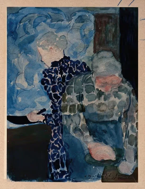 Две женщины в интерьере by Эдвард Вюйяр, 1892 — digital art print download