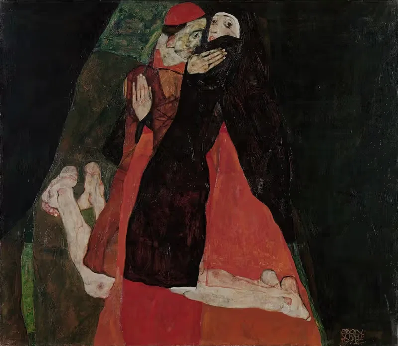 Кардинал и монахиня (Ласка) by Эгон Шиле, 1912 — digital art print download