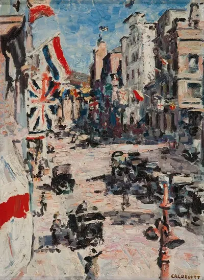 Королевский визит 1925 by Гарри Колдекотт, 1925 — digital art print download