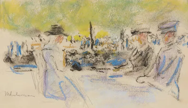 Am Tisch (At the Table) by Max Liebermann — digital art print download