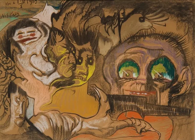 Композиция Зеленое око by Станислав Игнацы Виткевич, 1918 — digital art print download