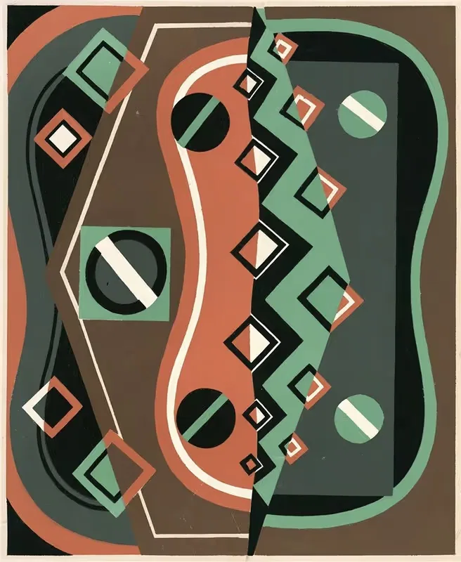 Коллекция декоров и цветов Пл.08 by Жорж Вальмье, 1930 — digital art print download