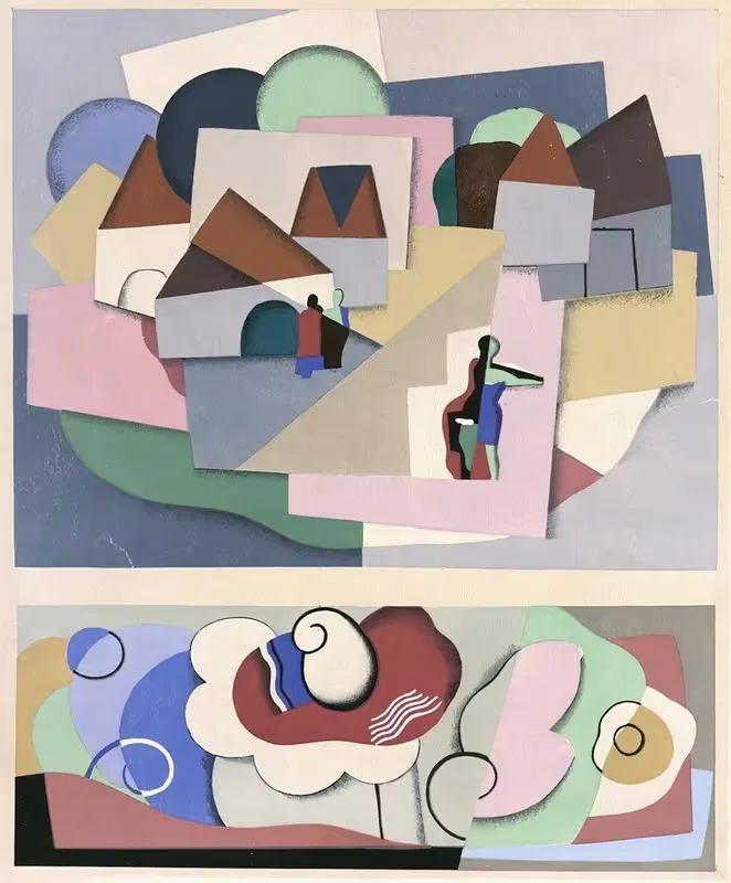 Коллекция декоров и цветов, табл. 11 by Жорж Вальмье, 1930 — digital art print download