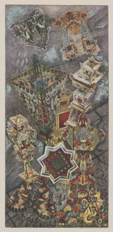 За пределами - Воскресение - Мириады by Ганс Принцгорн, 1922 — digital art print download