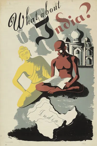 What about India by Maurice Merlin, 1941 — digital art print download
