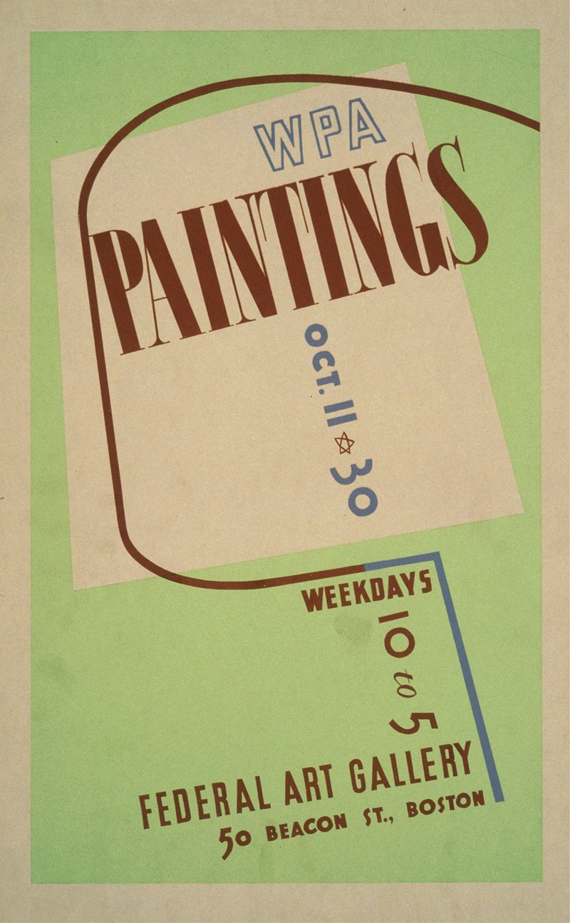 WPA paintings by Аноним, 1936-1939 — digital art print download