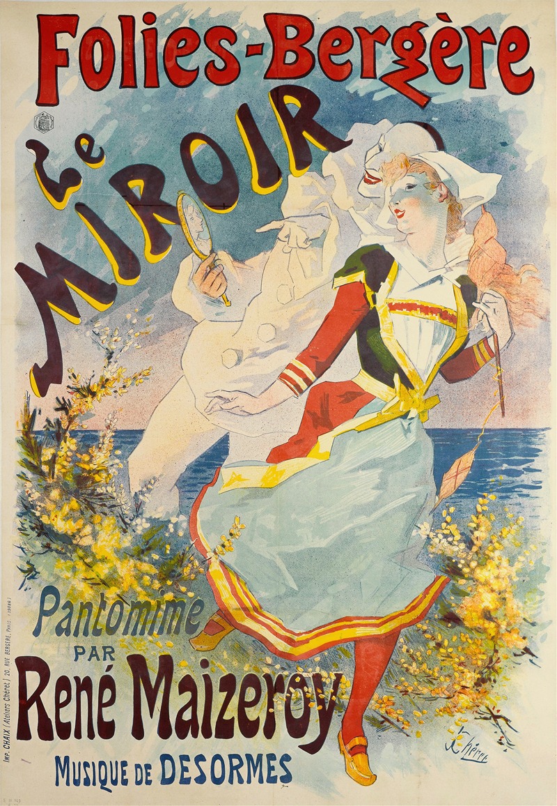 Folies-Bergère Le Miroir by Жюль Шере, 1892 — digital art print download
